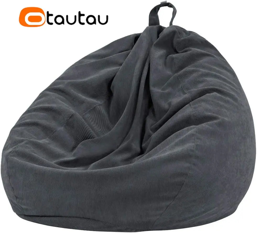 Corduroy Bean Bag Cover Doll Storage Pouf Corner Beanbag DD005 | DD005