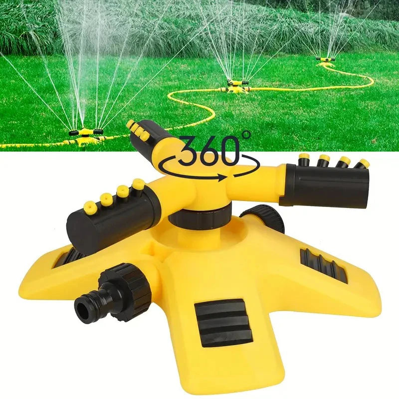 360 Degree Automatic Rotating Sprinkler Head for Nursery Irrigation, Three Pronged Series