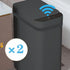 2 Pack Smart WiFi Automatic Sensor Trash Can, Touchless Electric Motion Sensor Waste Bin for Bathroom Kitchen Bedroom Slim Narrow Design