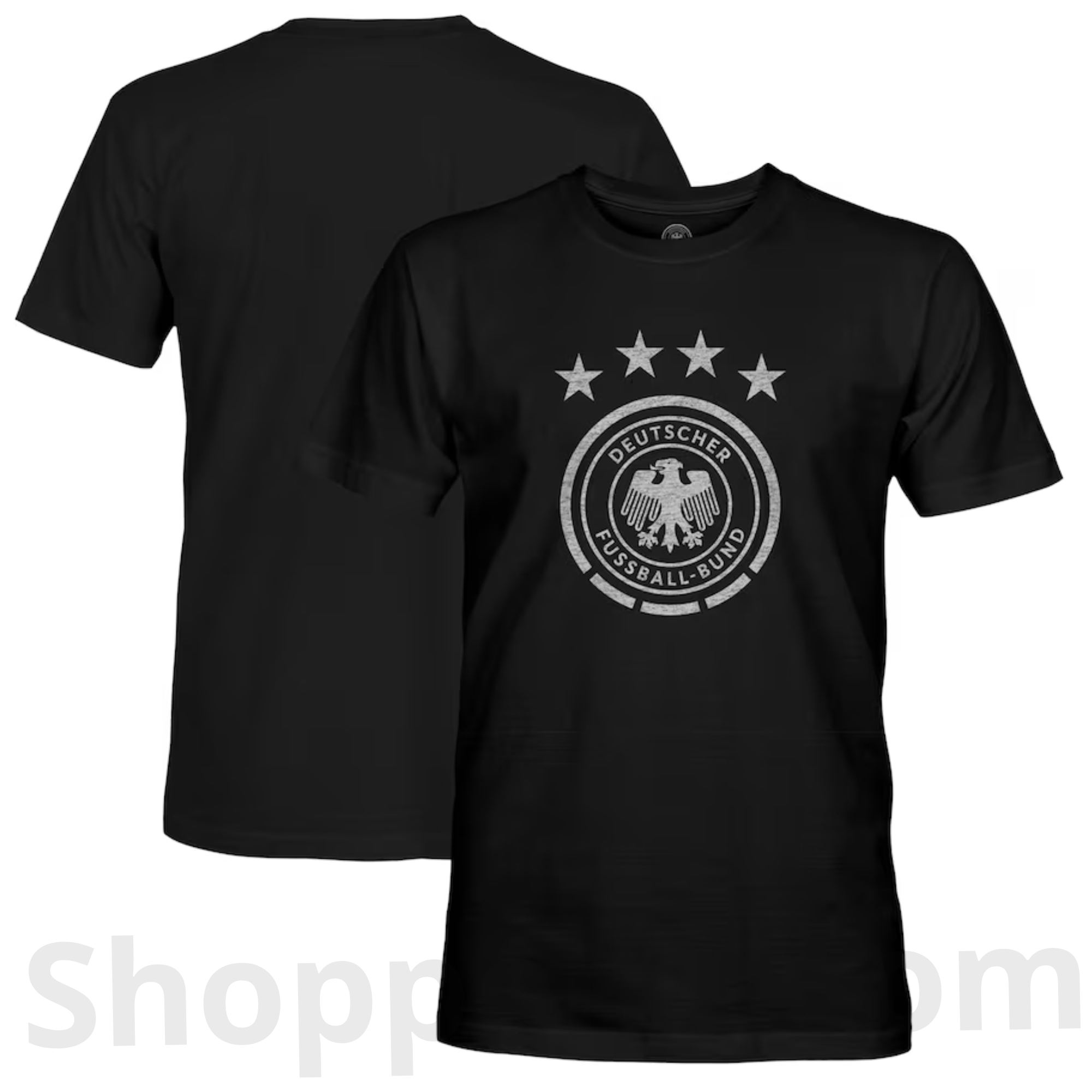 Shoppeno™ Germany National Team Mono Badge T-Shirt – Black