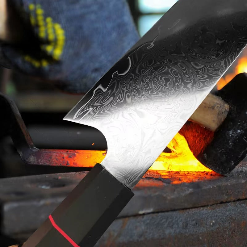 8-Inch Damascus Steel Chef Knife - 67-Layer High Carbon Kitchen Knife with Ergonomic G10 Handle