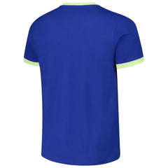 Shoppeno™ Barcelona Goal Line Ringer Sport Design Sweden T-Shirt – Royal
