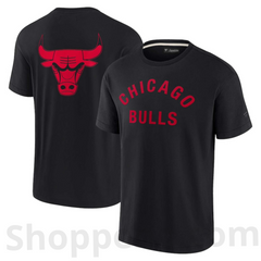Shoppeno™ Chicago Bulls Elements Super Soft Unisex T-Shirt – Black