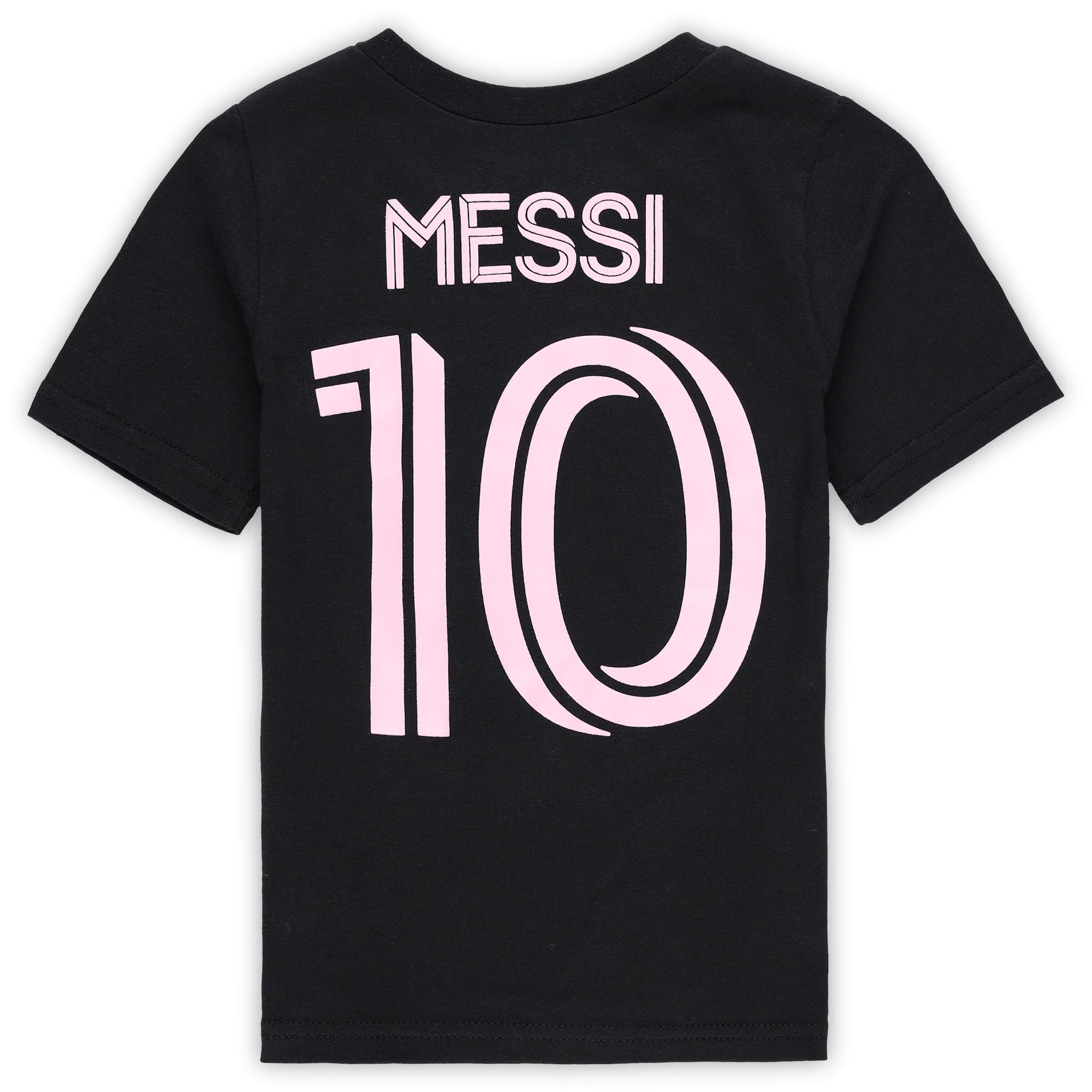 Shoppeno™ Lionel Messi Inter Miami CF Name & Number T-Shirt – Black