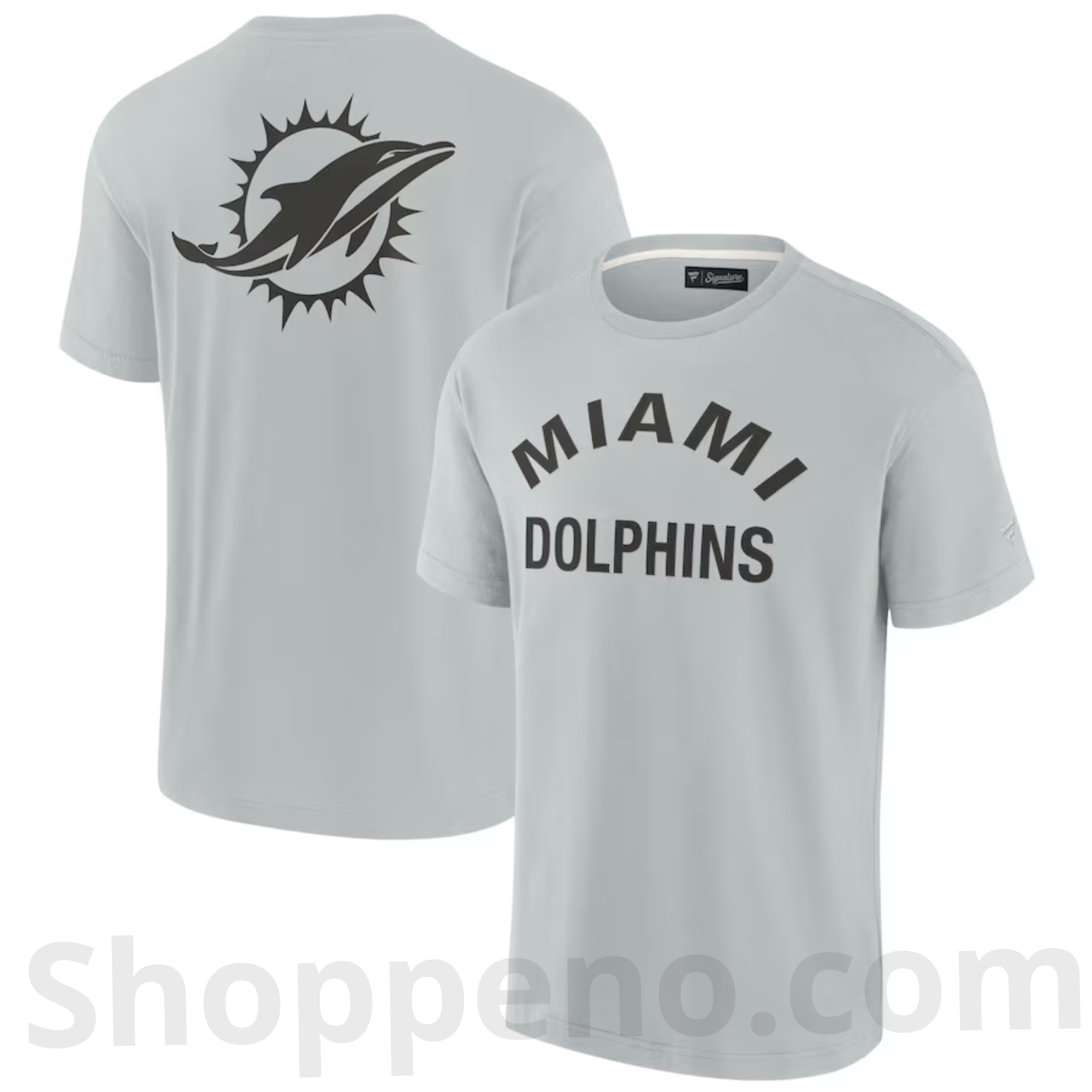 Shoppeno™ Miami Dolphins Elements Super Soft Fanatics Unisex T-Shirt – Gray