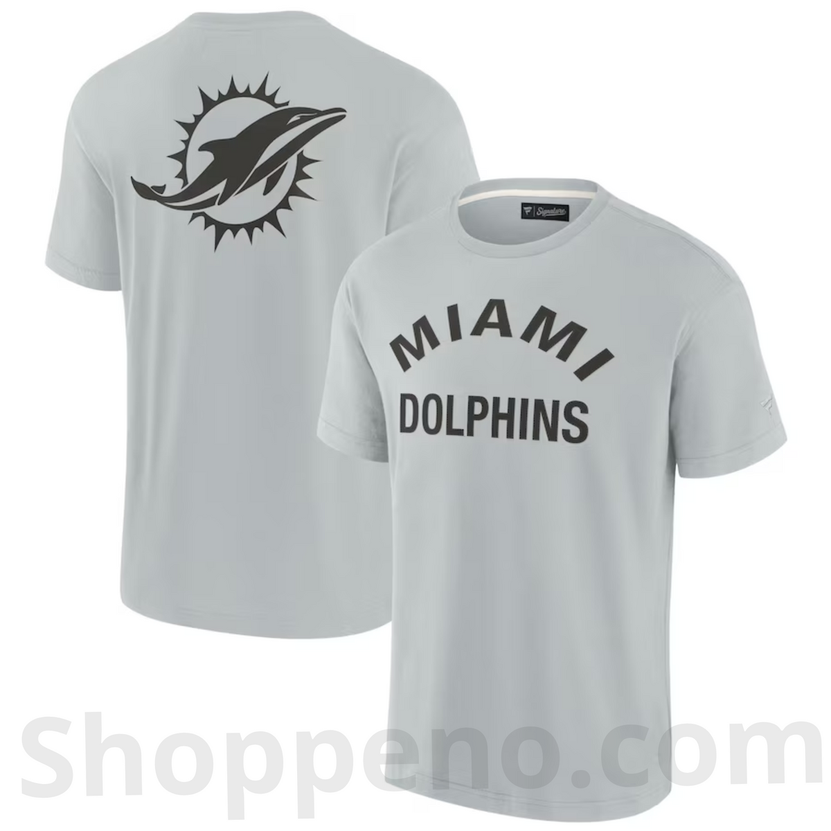 Shoppeno™ Miami Dolphins Elements Super Soft Fanatics Unisex T-Shirt – Gray