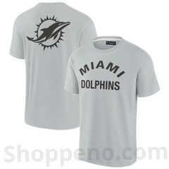 Shoppeno™ Miami Dolphins Elements Super Soft Fanatics Unisex T-Shirt – Gray