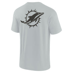 Shoppeno™ Miami Dolphins Elements Super Soft Fanatics Unisex T-Shirt – Gray