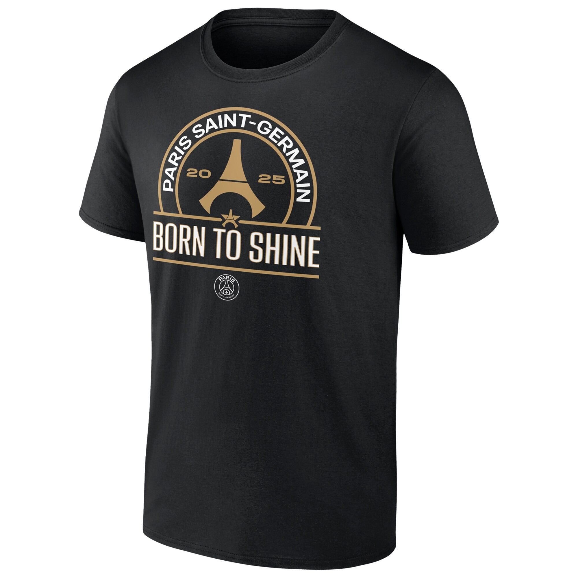 Shoppeno™ Paris Saint-Germain 2025 Champions League Winners Signature Roster T-Shirt – Black