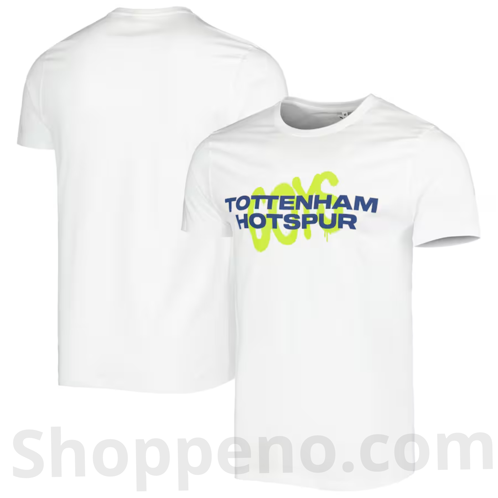 Tottenham Hotspur Graffiti T-Shirt – White Cotton Crew Neck - Shoppeno™