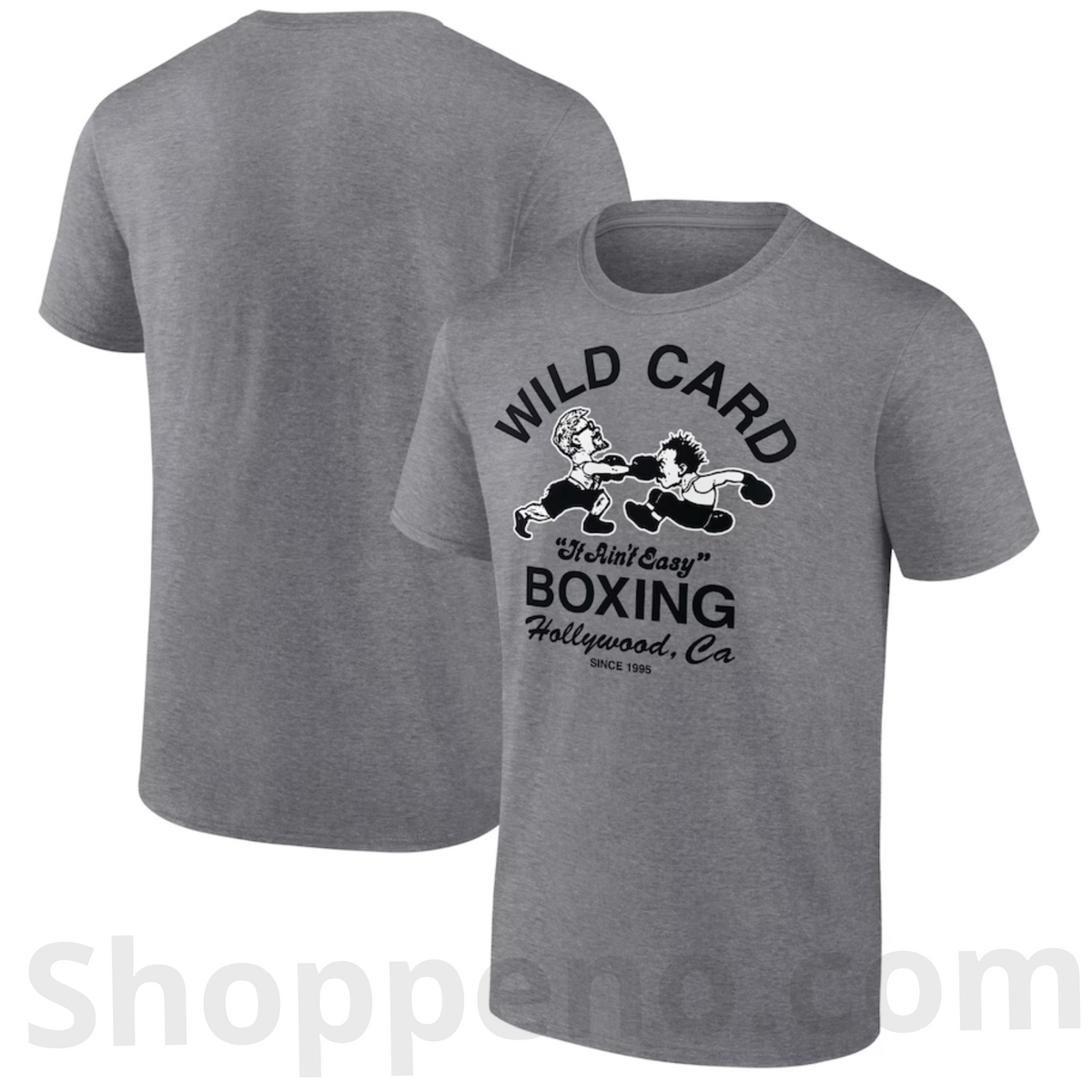 Wild Card Boxing It Ain't Easy Tri-Blend T-Shirt – Heather Gray - Shoppeno™