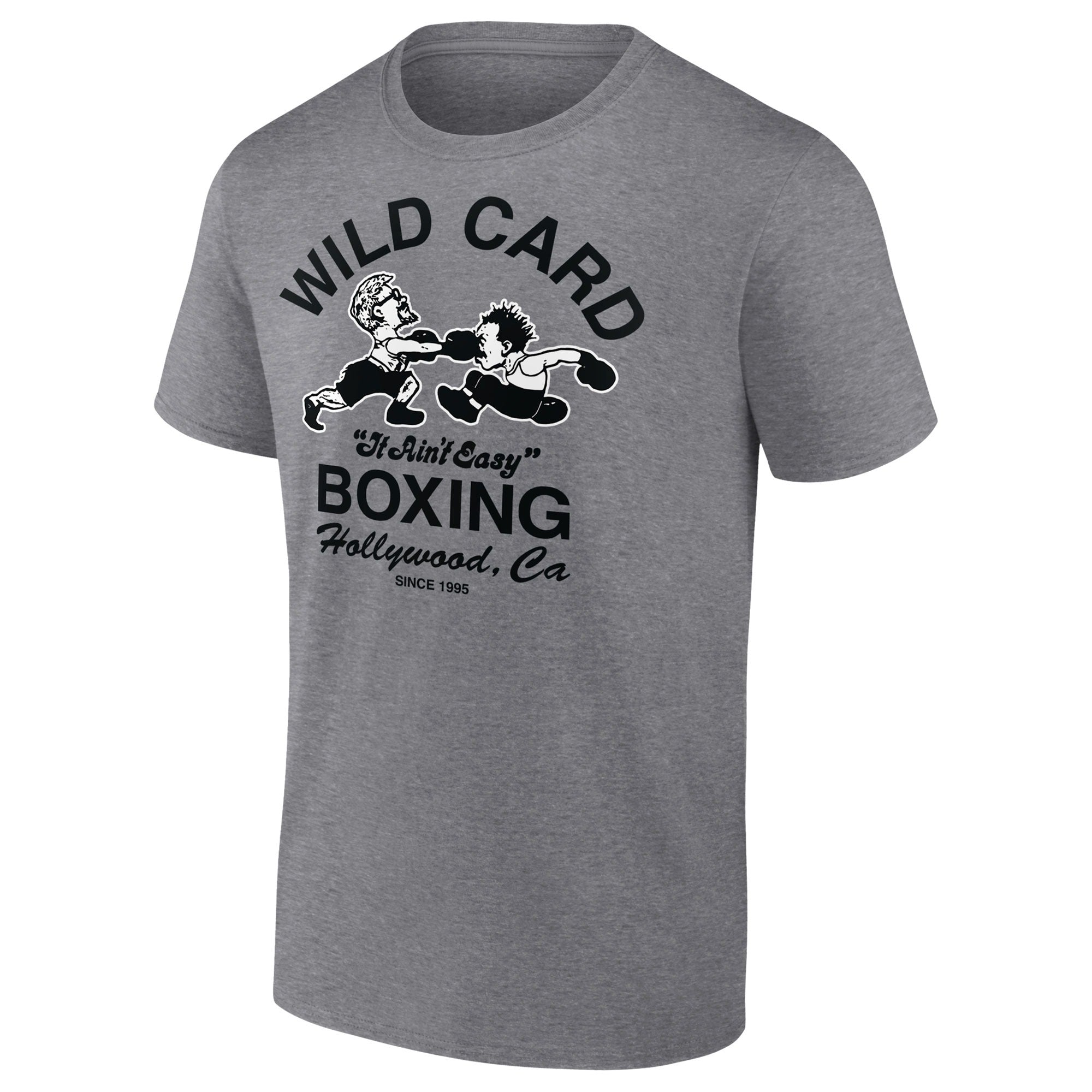 Wild Card Boxing It Ain't Easy Tri-Blend T-Shirt – Heather Gray - Shoppeno™