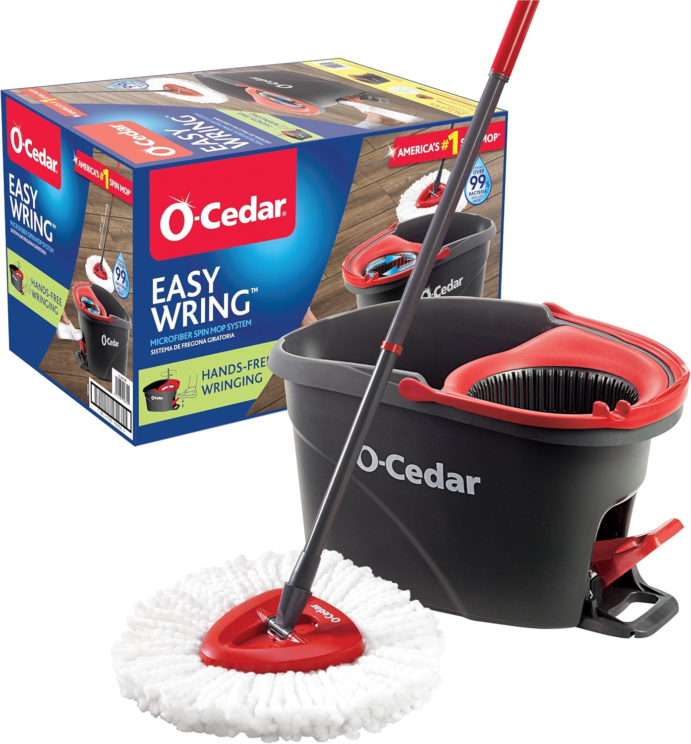 EasyWring Microfiber Spin Mop and Bucket Floor Cleaning System