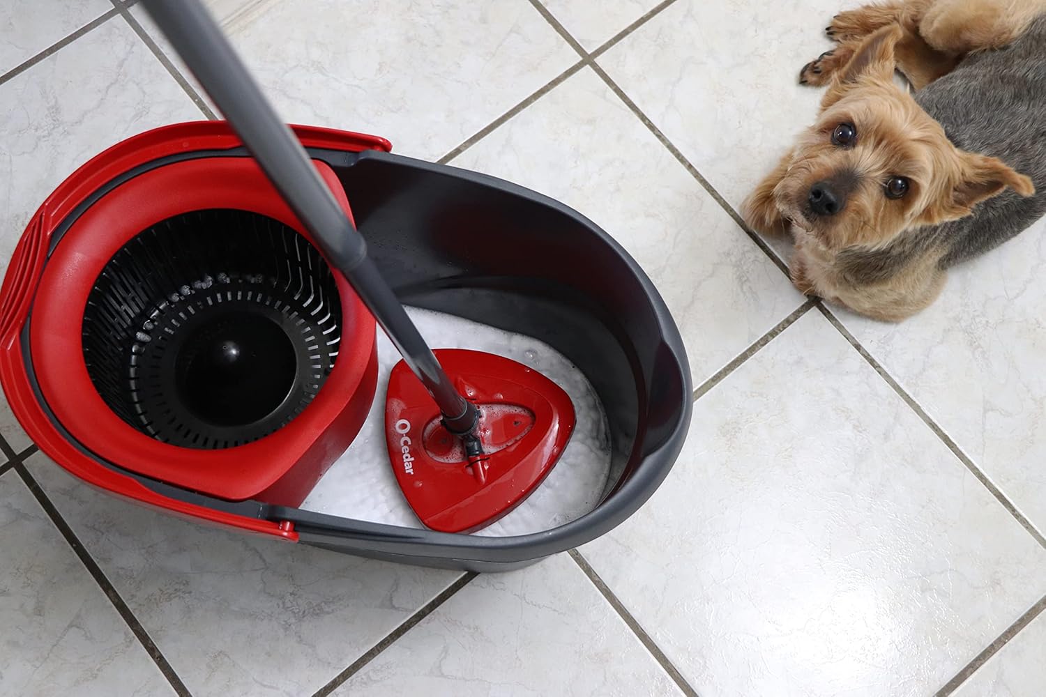 EasyWring Microfiber Spin Mop and Bucket Floor Cleaning System