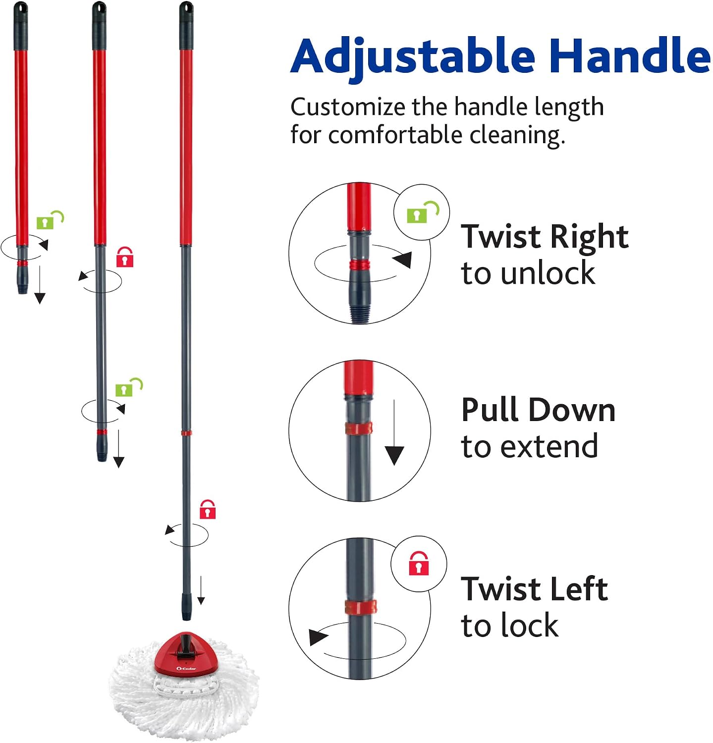 EasyWring Microfiber Spin Mop and Bucket Floor Cleaning System