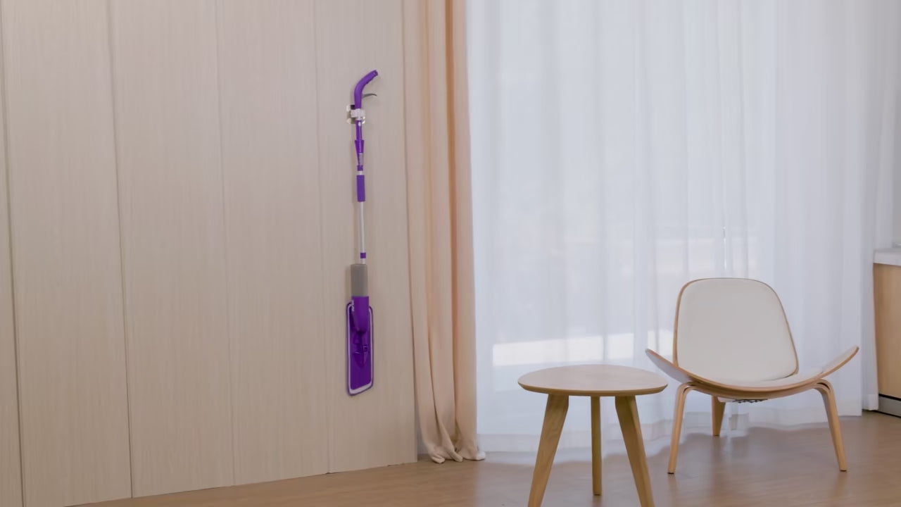 Flat Floor Cleaning Spray Mop with 16.9 fl oz Refillable Bottle