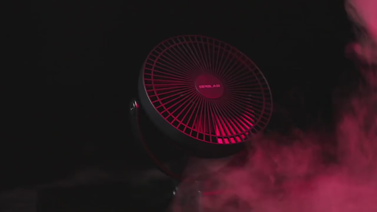 8-Inch Rechargeable Battery Operated Clip-On Air Circulating USB Fan