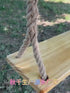 Adult Outdoor Swing Chair, Heavy-Duty Wooden Porch Swing, 330lbs Capacity Garden Hanging Seat