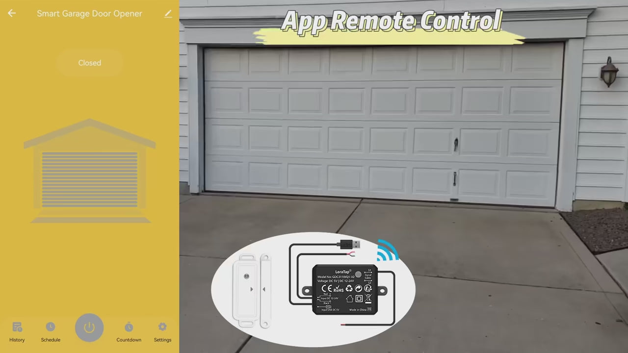 Smart Garage Door Wireless Sensor Opener Controller Remote