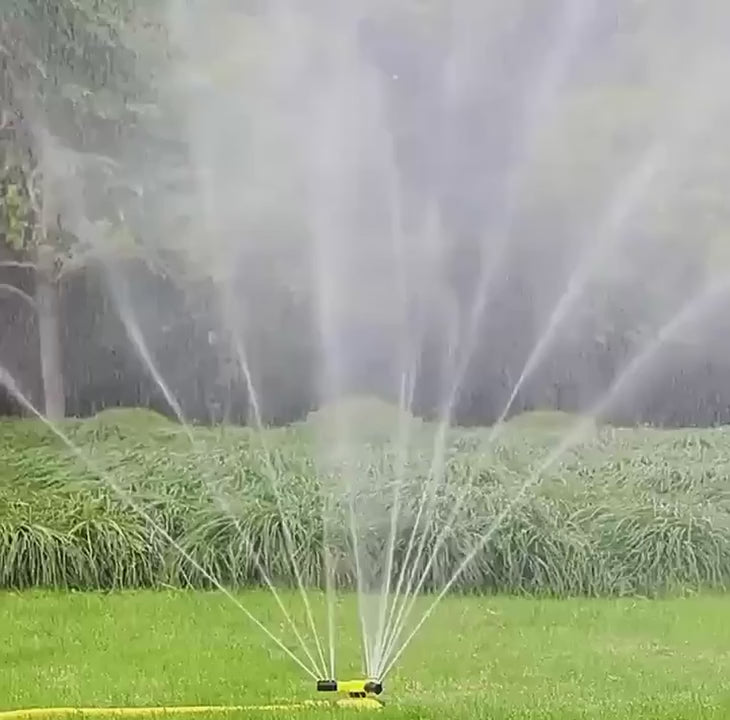 360 Degree Automatic Rotating Sprinkler Head for Nursery Irrigation, Three Pronged Series
