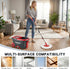 Spin Mop and Bucket Set with 6 Microfiber Heads, Dark Grey